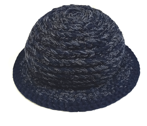 klobouk dámský pletený modrý 5704.131