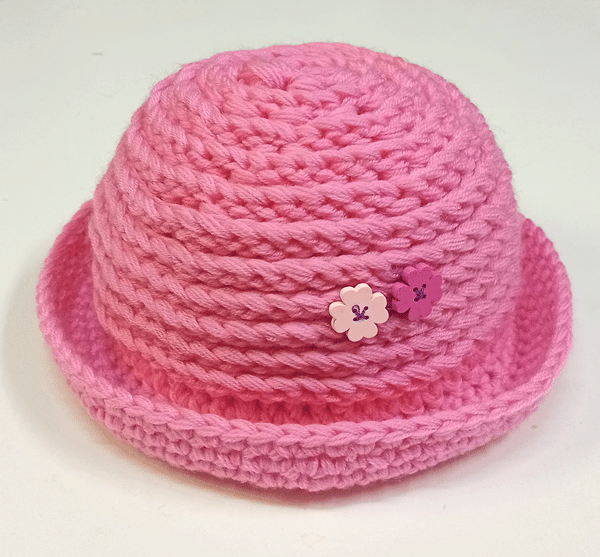 klobouk pletený dívčí růžový 3804.101