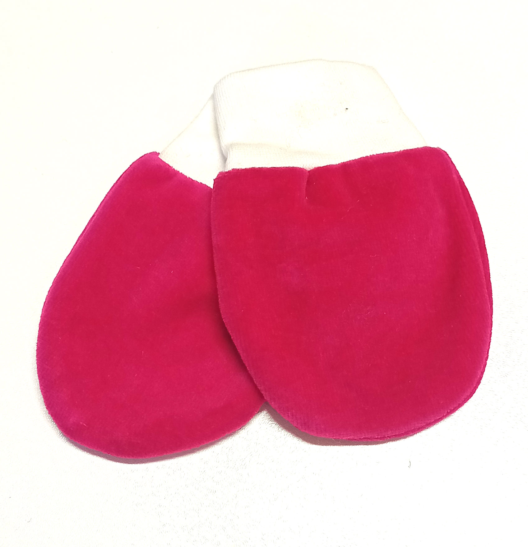 rukavice kojenecké sametové růžové pink 0205.32
