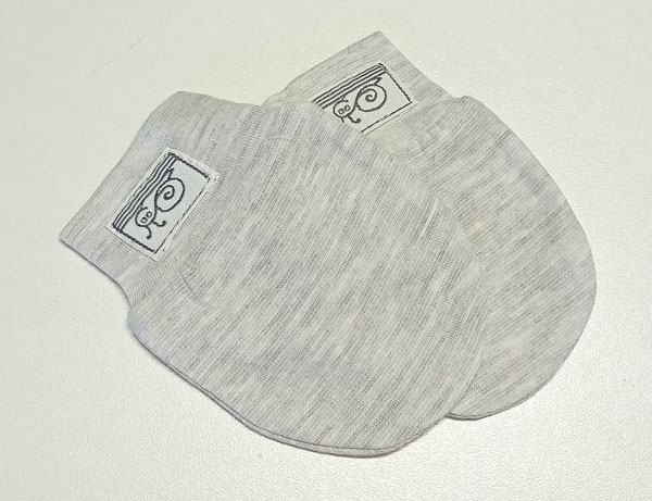 rukavice kojenecké bavlněné šedé 0210.7