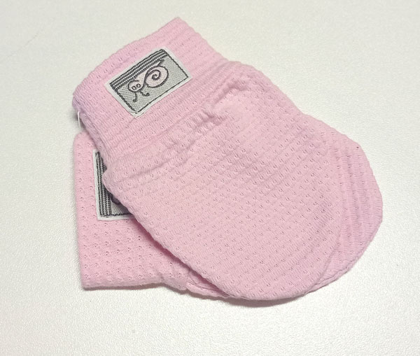 rukavice kojenecké bavlněné růžová 0210.31