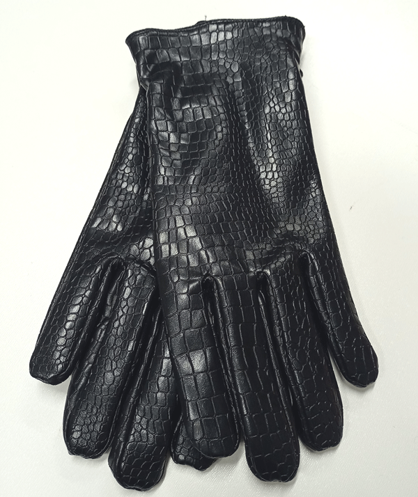 rukavice dámské černé umělá kůže R 005