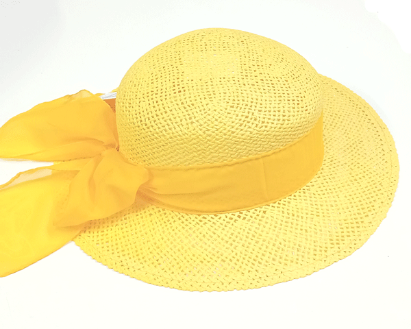 klobouk dámský letní slaměný žlutý 40111.50