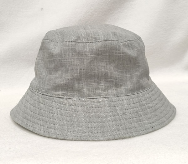 klobouk letní plátěný lněný šedý 81330.1