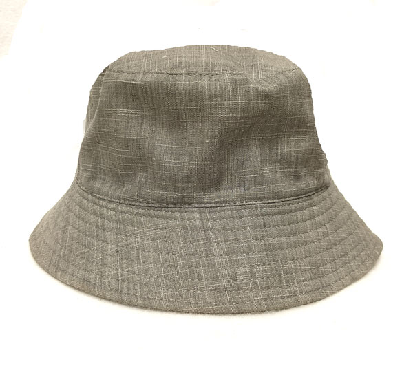 klobouk letní plátěný lněný šedý 81330.2
