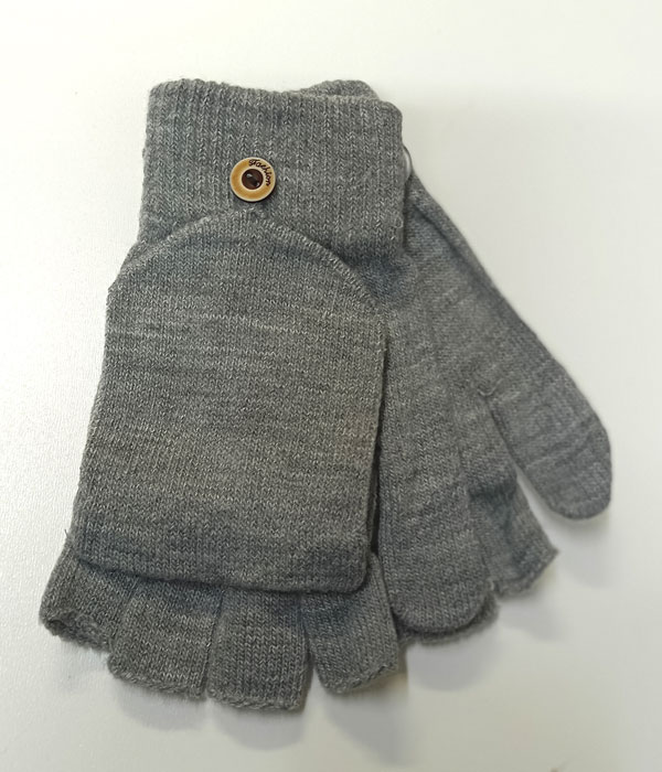 rukavice, návleky bez prstů s kapsou šedé 43055.7