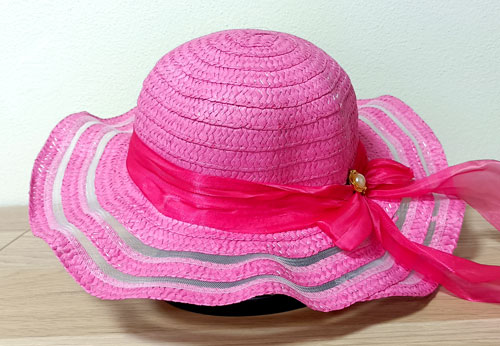 klobouk dětský dívčí letní pink růžový 10202.32