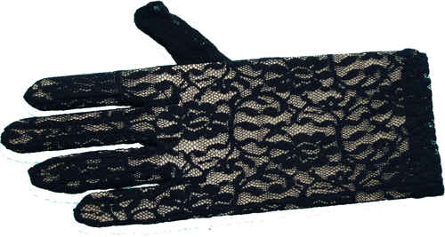 rukavice dámské, společenské, vycházkové, černé 48361