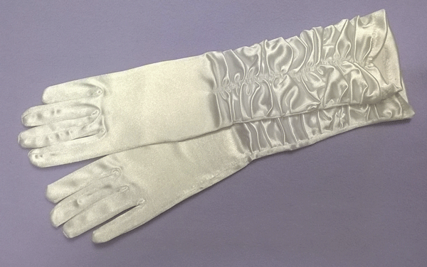 rukavice dámské společenské bílé svatební 48306.2