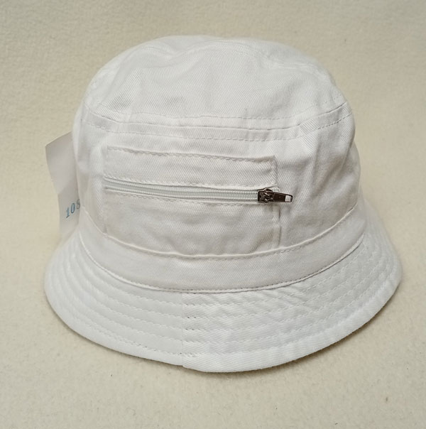 klobouček dětský plátěný bavlněný bílý 10811