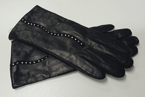 rukavice kožené dámské černé   RU 16