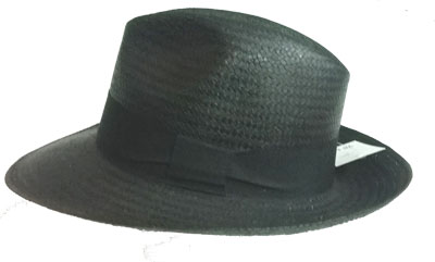 klobouk pánský slaměný černý 75118.1