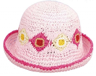 klobouk dětský slaměný, letní 10201