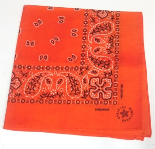 šátek bavlněný oranžový 91503.o