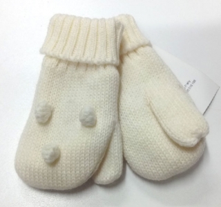 rukavice kojenecké bílé palcové RU 004