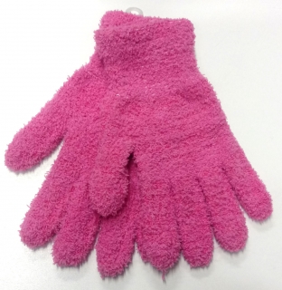 rukavice dívčí strečové růžové RU 020