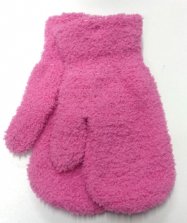 rukavice dívčí strečové palcové růžovéRU 017