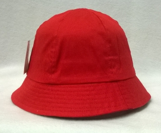 klobouk bavlněný, látkový, letní červený 81312.5