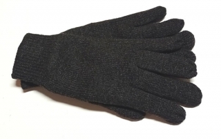 rukavice pánské pletené černé 73005.1