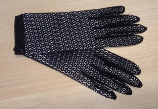rukavice společenské, vycházkové, černé 48320