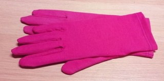 rukavice vycházkové bavlněné béžové  48607.32