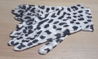 rukavice vycházkové dámské černo bílé dalmatin 48413