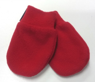 rukavice kojenecké bez palce červené RU 041