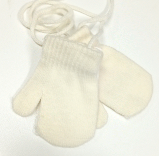 rukavice palcové dětské bílé 16807.b