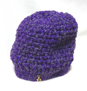 čepice dámská pletená fialová 6701.9