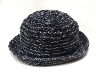 klobouk zimní dámský pletený šedý 5704.119