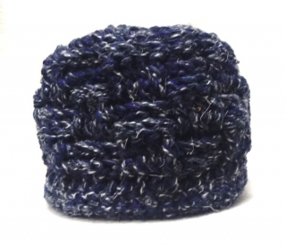 čepice dámská pletená zimní modrá 6701.11