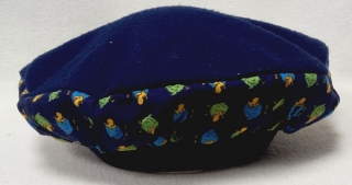 baret dětský zimní modrý BBA 7