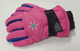 rukavice lyžařské dívčí dámské  růžové pink RU 109