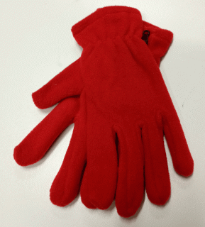 rukavice fleece červené dámské RU 06
