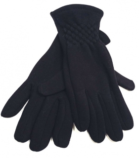 rukavice dámské vycházkové černé prstové  RU 14