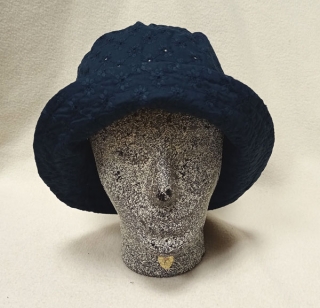 klobouk dámský letní bavlněný tmavě modrý  61025.20