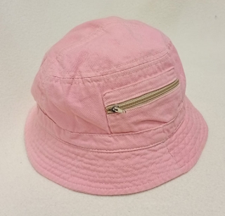klobouček dětský plátěný bavlněný růžový 10811.9