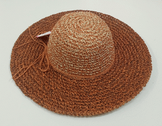 klobouk dámský letní slaměný hnědý béžový 40105.46