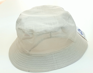 klobouk se síťkou letní béžovo šedý 81329.7 