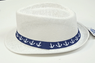 klobouk letní pánský bílý 75145.1