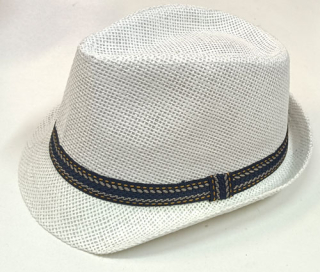 klobouk letní pánský bílý 75154.2