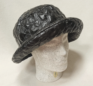 klobouk dámský tmavě hnědý nepromokavý 61143.2