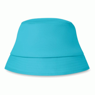 klobouk plátěný bavlněný tyrkys 81302.25