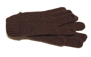 rukavice dámské pletené hnědé 43050.2