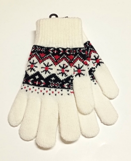 rukavice pletené bílé 43051.1