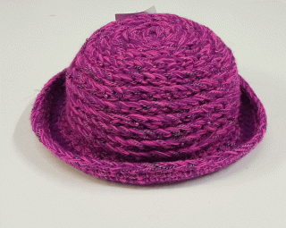 klobouk dívčí pletený růžový 3804.103