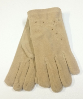 rukavice dámské vycházkové fleece béžové 43421.4