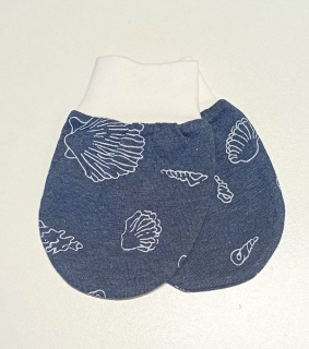 rukavice kojenecké bavlněné modré 0206.12