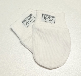 rukavice kojenecké bavlněné bílé 0210.2