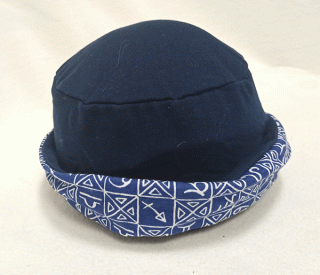 klobouček dětský bavlněný modrý vc507